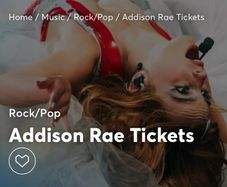 Addison Rae Tickets General Admission - IMMA 3rd June