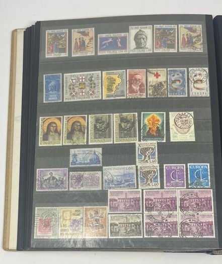 Collection: Cyprus, Greece, Italy and San Marino Stamps both mint an commemorative stamps on 41 pages
