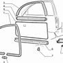 LH Front Door Rubber (Fiat Punto 176) Image 2