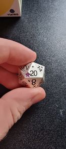 Heavy Metal D&D Dice Set, Purple Druid Theme