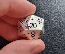 Heavy Metal D&D Dice Set, Purple Druid Theme