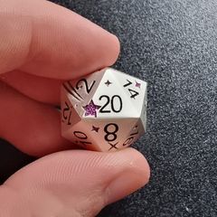 Heavy Metal D&D Dice Set, Purple Druid Theme