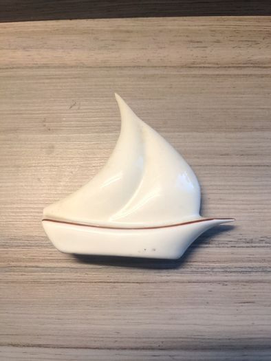 Rdo de Mallorca Ceramic Sail Boat ornament