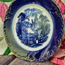 Antique Wedgwood & Co Royal Semi Porcelain Plate England c.1890-1900 Landscape Castle Image 4