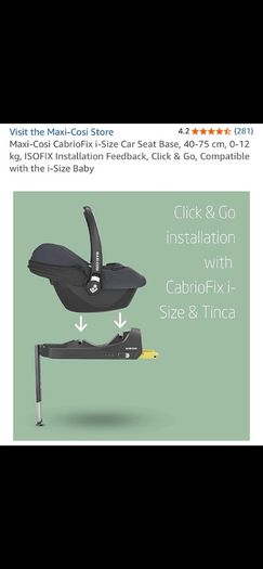 Maxi-Cosi CabrioFix i-Size ISOFIX base brand new in box!