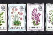 1972 Jersey Wild Flowers of Jersey Commemorative Stamps Mint Never Hinged (MNH)