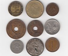 AFRICA, 9 x coins (No: 412)