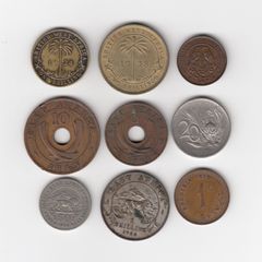 AFRICA, 9 x coins (No: 412)