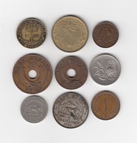 AFRICA, 9 x coins (No: 412)