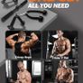 Cable Machine Attachment Set, Lat Pulldown Attachments for Home Gym Equipment, Tricep Pull Down Attachment for Home Gym Accessories, Lat Pull Down Bar and Tricep Rope Cable Attachment Image 3