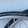 Campagnolo Record wheels (used) with brand new Continental Grand Prix 4000's II tyres 700x23. Image 3