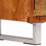 TV Cabinet Solid Wood with Carved Doors 140x30x40 cm Image 3