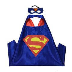 Superman Superhero Cosplay Cape Boys Girls Costume with Mask Halloween Birthday Party for Year Gifts