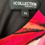 Size 14 Black/Orange/Pink Shift Dress by Debenhams Image 2