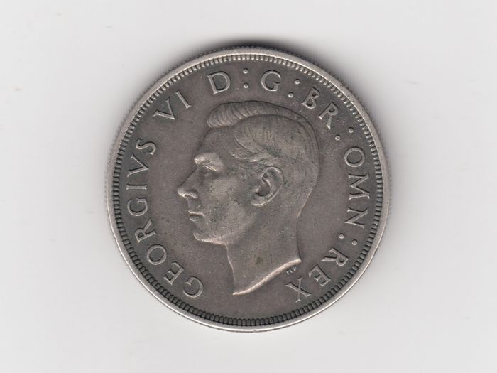 1937 G.B. Crown 50% silver coin (no. 499)