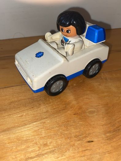 Vintage Lego Duplo Ambulance car and nurse