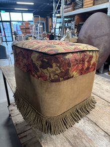 Vintage upholstered ottoman footstools 60euro each