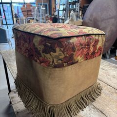 Vintage upholstered ottoman footstools 60euro each