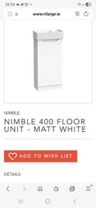 Nimble 400 vanity unit and basin