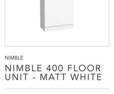 Nimble 400 vanity unit and basin