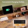 3ft Single Bed Frame with Storage Wooden Headboard, 90x190cm LED Light & Charging Station, Platform Metal Bed Frame Single, with Underbed Storage, Strong Metal Slat Support Image 8