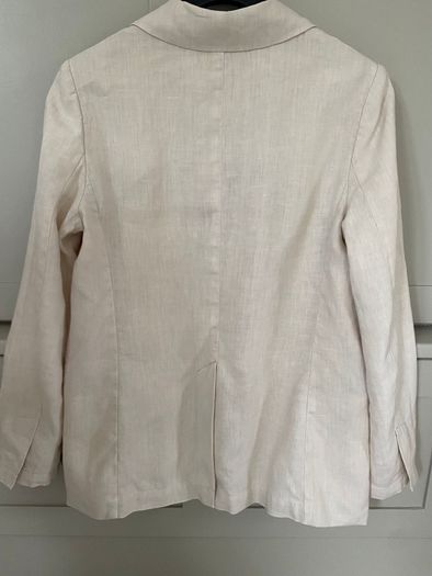 Designer brand Oui ladies cream linen jacket BRAND NEW
