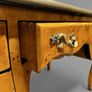 Louis XV Style Burl Walnut Writing Desk with Leather Top Image 5
