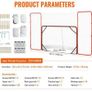 Hockey Goal with Backstop and Targets Street Outdoor Steel Hockey Net 182.9 cm Image 3