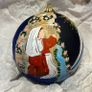 Christmas Tree decoration - hand painted glass bauble of Lourdes Image 3