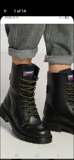 Tommy Jeans leather boots  Excellent condition