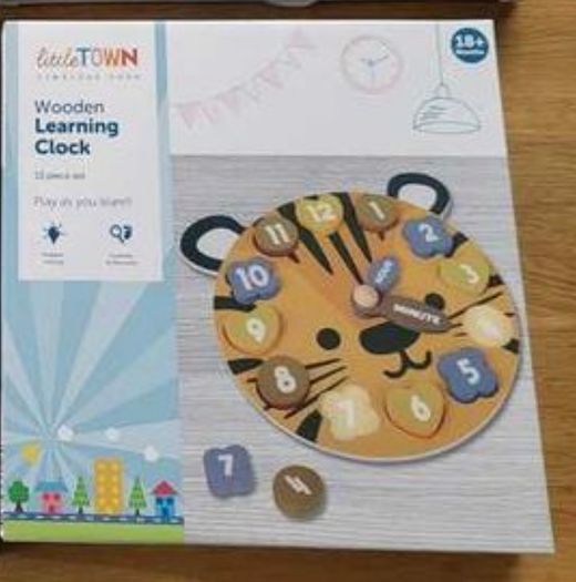 Little Town Wooden Learning Clocks