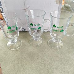 A Set of  3 Vintage Irish Coffee Glasses