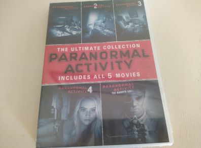 Brand New Paranormal Activity 1-5 Dvd Boxset