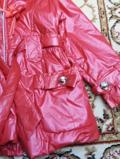 Girls red jacket 5-7yo