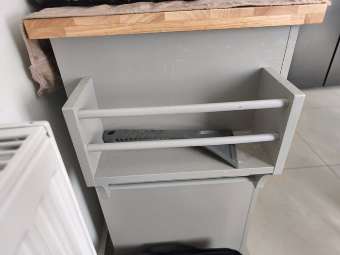 Kitchen Trolley Island With Wheels Grey
