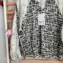 blouse Bnwt Irish brand No2moro size 12 khaki patterned long sleeve top Image 5