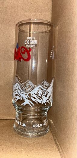 Coors beer Pint glass