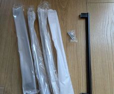 4 black cupboard handles brand new