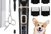 Dog Clippers Professional 3-Speed Low Noise Pet Grooming Kit Tools Rechargeable Cordless Electric Hair Clippers for Dogs Cats Pets (FREE POSTAGE)