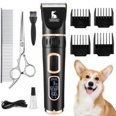 Dog Clippers Professional 3-Speed Low Noise Pet Grooming Kit Tools Rechargeable Cordless Electric Hair Clippers for Dogs Cats Pets (FREE POSTAGE)
