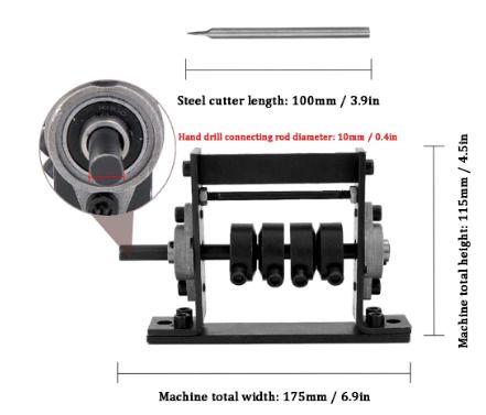 BRAND NEW Manual Portable Wire Stripping Machine Scrap Cable Peeling Machines Stripper for 1-30mm Hand Tool Can Connect Hand Drill