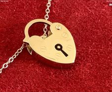 New 9ct Gold And Silver Padlocks