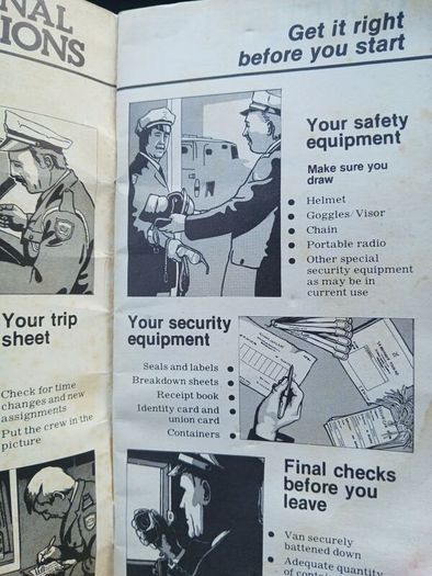 Vintage Securicor Manual