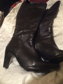 Tall leather boots