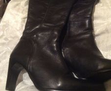 Tall leather boots