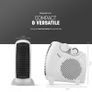 FREE EXPRESS SHIPPING  Electric Fan Heater with 2000W Power, 2 Heat Settings, Fan Setting, Safety Features & Sleek Horizontal & Vertical Design, Heat Protection & Thermostat, Lightweight & Portable for Home & Office Image 2