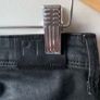 Part Two Wax Coated Black Biker Jeans Short Size UK 12 (Fits like UK 10) Image 5