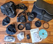 Nikon D5100 DSLR Camera + lenses+ bags