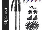 Hiking Walking Trekking Poles - 2 Pack With Antishock And Quick Lock System, Telescopic, Collapsible, Ultralight For Hiking, Camping, Mountaining, Backpacking, Walking, Trekking MULTIPLE COLOURS AVAILABLE (FREE POSTAGE)