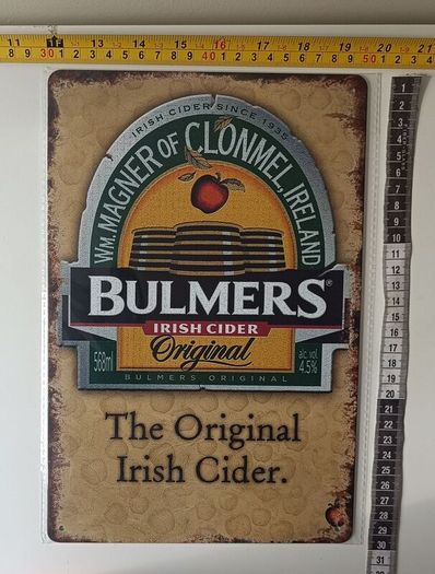Bulmers Tin Metal sign